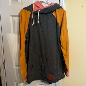 Double hooded sweatshirt